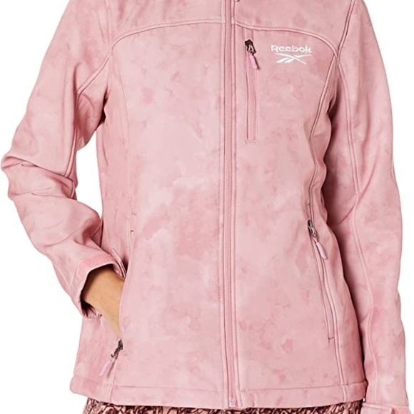 Reebok Jackets & Coats Nwt Reebok Softshell Dusty Rose Tie Dye